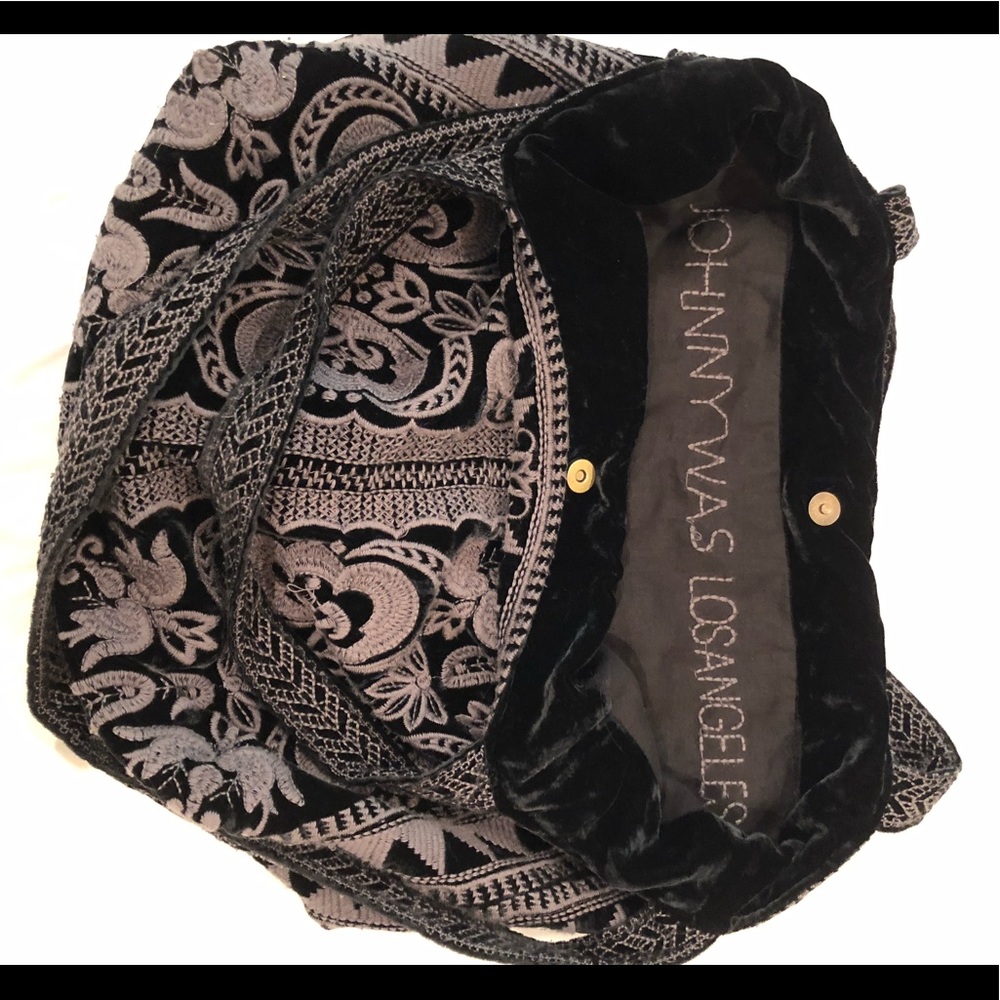 Navy Blue Embroidered Johnny Was Cross Body